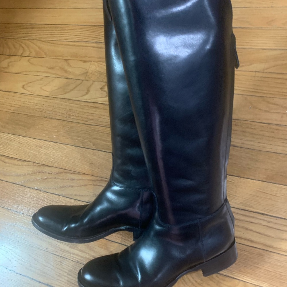 Loro Piana Black Leather Women's Boots